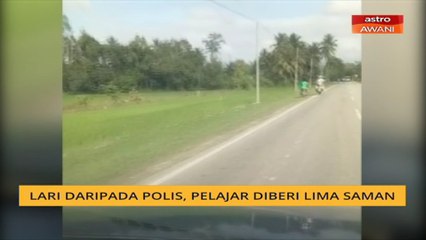 Lari sekatan polis, pelajar diberi lima saman