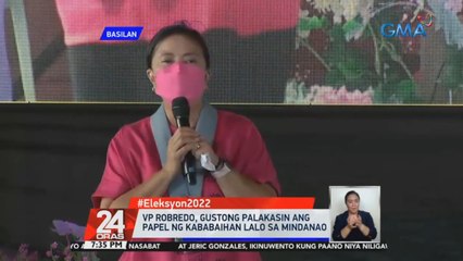 VP Leni Robredo, pangarap daw para sa basilan ang programang pangkabuhayan, pagsusulong sa kultura at turismo | 24 Oras