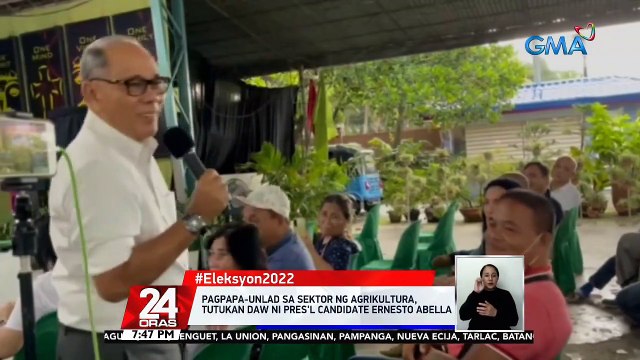 Ang nagpapatuloy na aktibidad ng mga tumatakbo sa pinakamataas na posisyon ngayong #Eleksyon2022 | 24 Oras