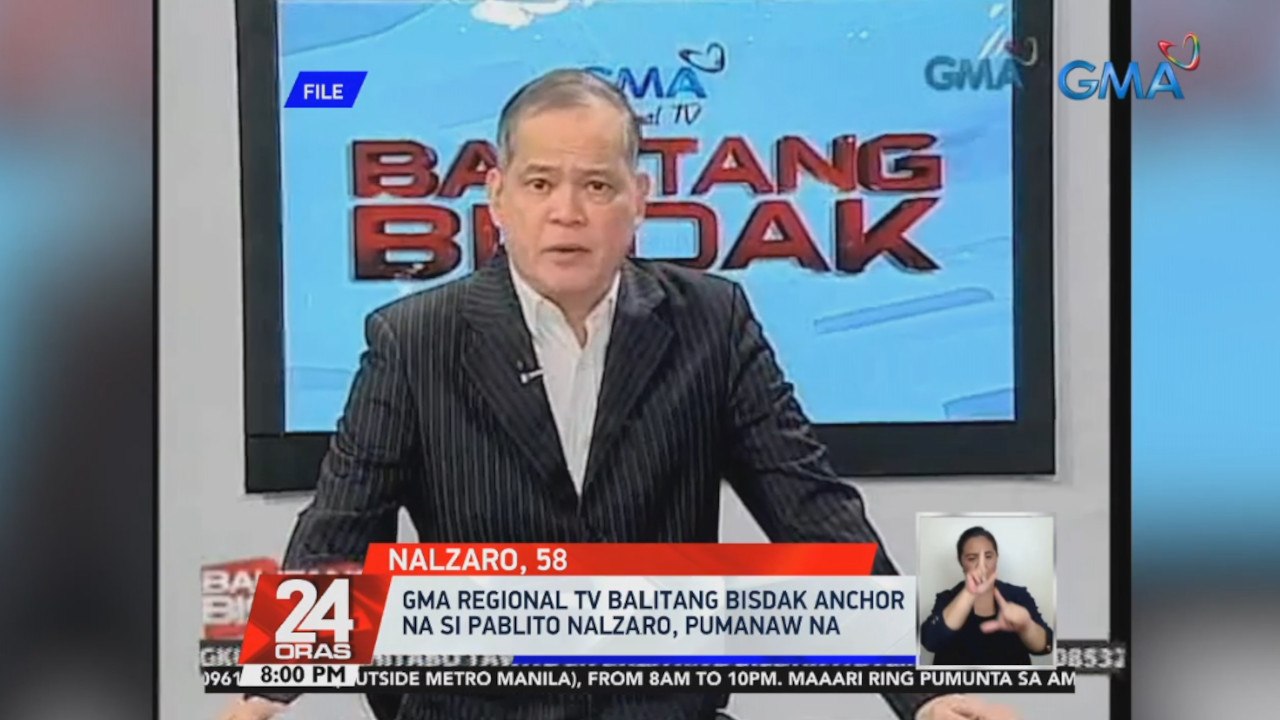 GMA Regional TV Balitang Bisdak anchor na si Pablito Nalzaro, pumanaw na | 24 Oras