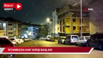 İstanbul’da beklenen kar başladı