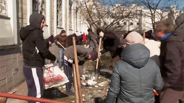 الجزيرة ترصد آثار القصف الروسي على كييف