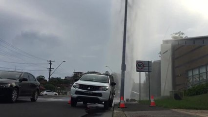 ILLAWARRA MERCURY Spectacular Burst Water Main