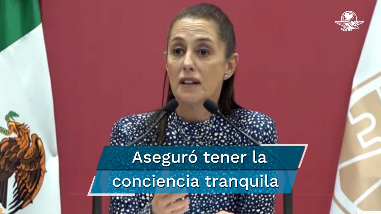 Con la conciencia tranquila: Claudia Sheinbaum tras vinculación a proceso de Sandra Cuevas