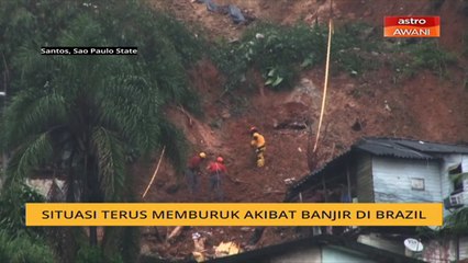 12 terkorban, 46 hilang akibat ribut di Brazil