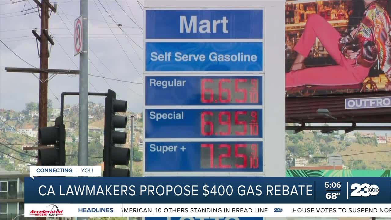 California Lawmakers Announce 400 Gas Rebate Proposal Video Dailymotion