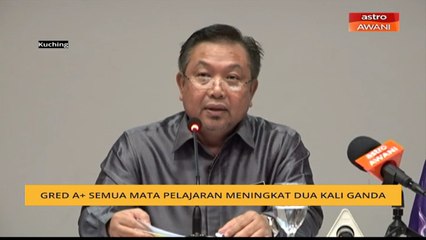 Gred A+ semua mata pelajaran meningkat dua kali ganda
