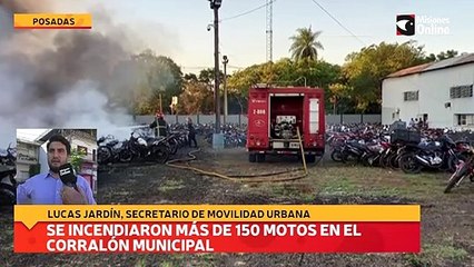 Se incendiaron más de 150 motos en el corralón municipal