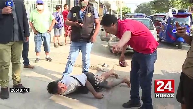 Los Olivos: Ladrón se puso a llorar tras ser capturado por robarle a un policía