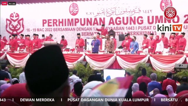LIVE: Ucapan dasar Presiden Umno, Ahmad Zahid Hamidi