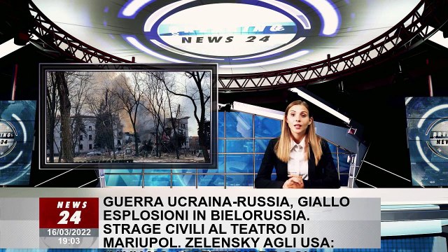 Guerra Ucraina-Russia, giallo esplosioni in Bielorussia. Strage civili al teatro di Mariupol. Zelens