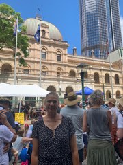 COVID protest, March 17, Beaudesert Times