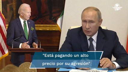 Biden llama ahora a Putin "dictador asesino" y "matón puro"