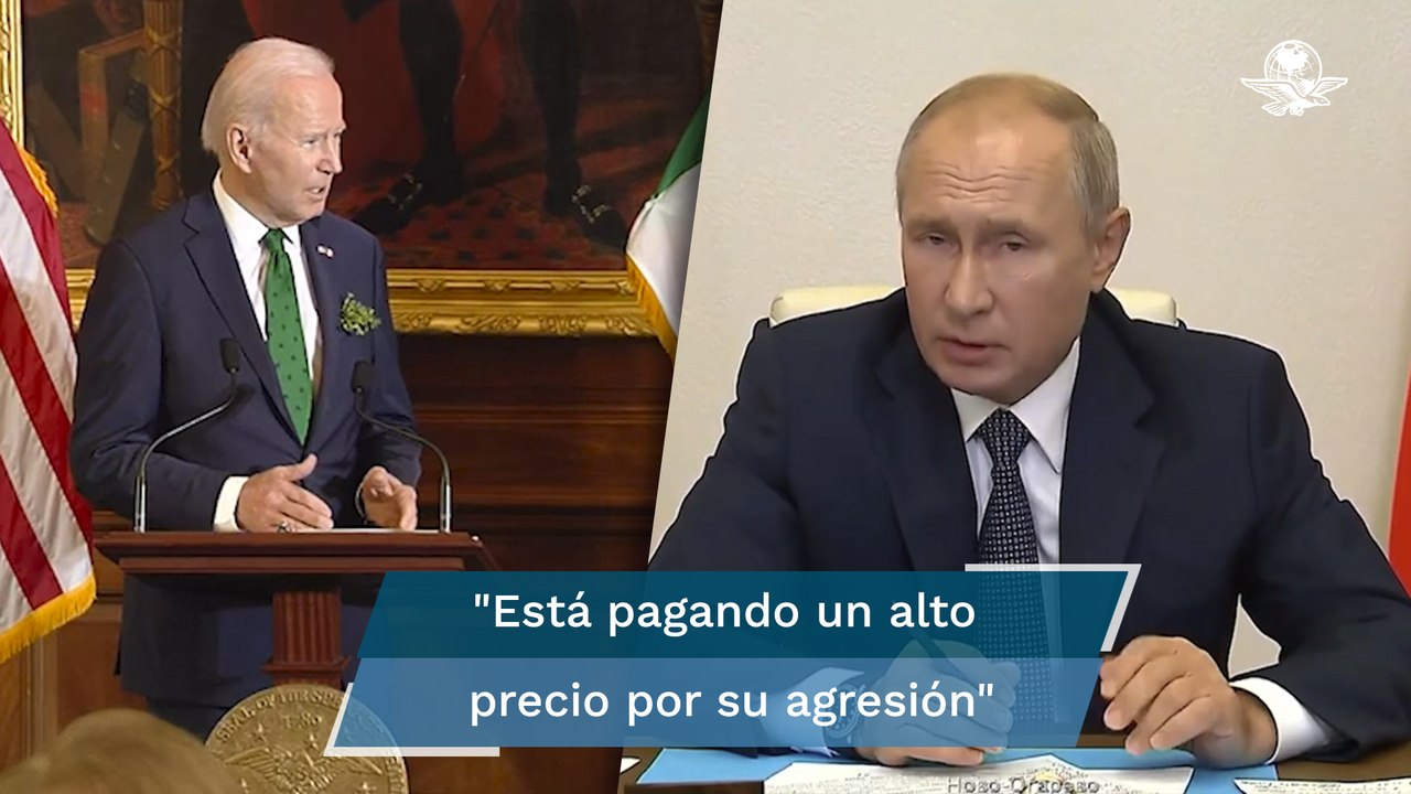 Biden llama ahora a Putin "dictador asesino" y "matón puro"