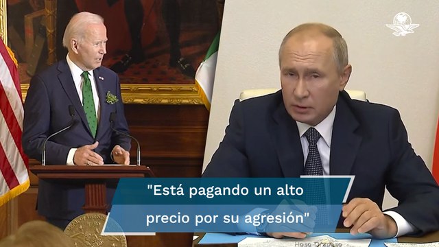 Biden llama ahora a Putin dictador asesino y matón puro