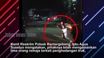 VIRAL!! REMAJA HADANG TRUK DI BEKASI LANGSUNG DIAMANKAN POLISI
