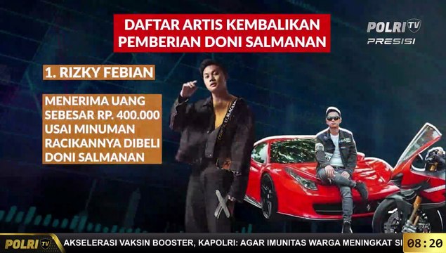 Grafis Daftar Artis Kembalikan Pemberian Doni Salmanan