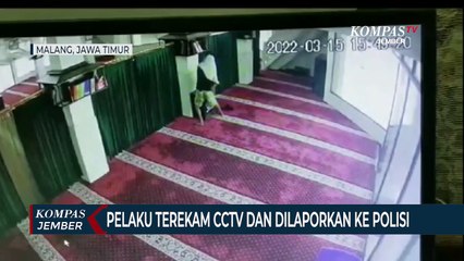 Pencuri Kotak Amal Masjid Mengenakan Mukena Saat Beraksi