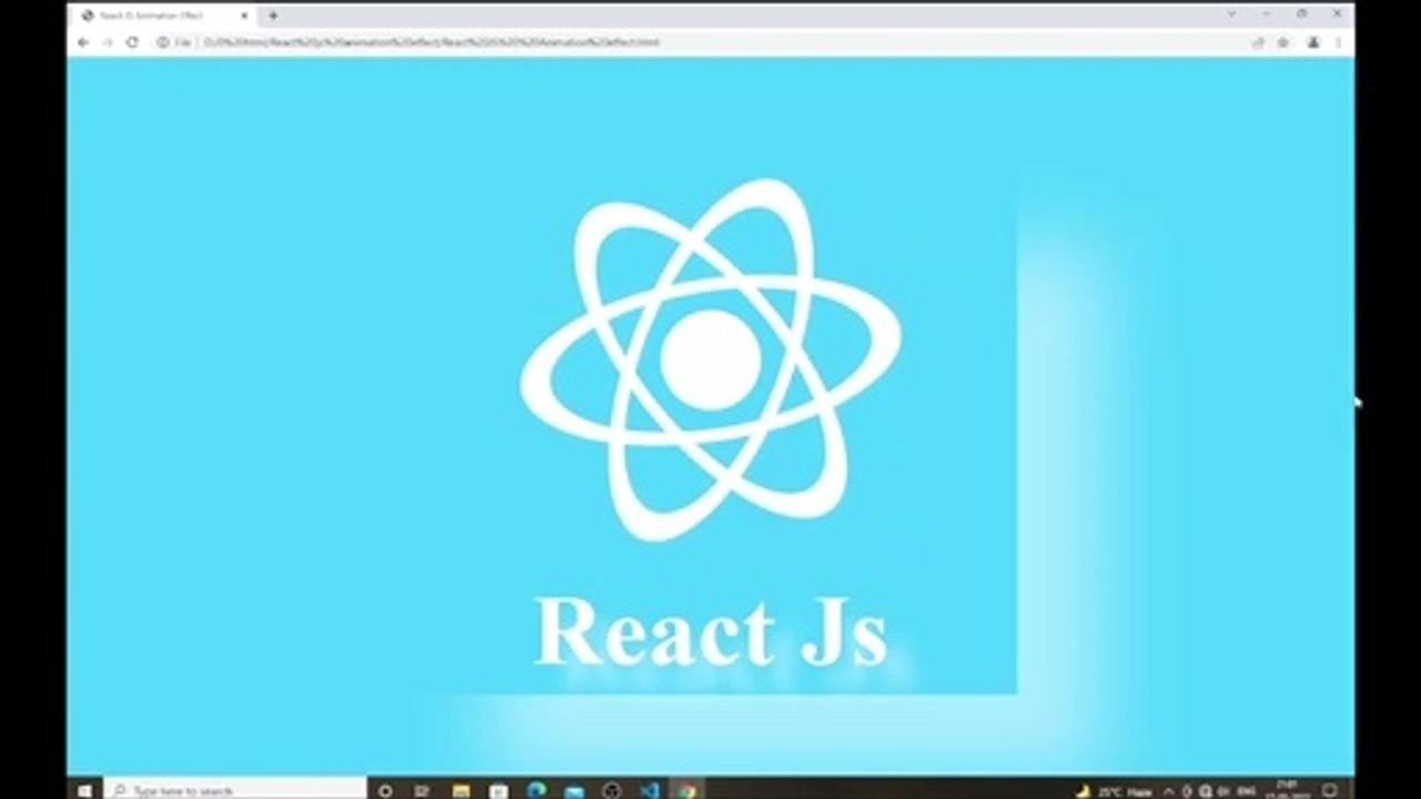 How to make React js logo using HTML/CSS | Rotating in 360deg animation #No_Limit_Code