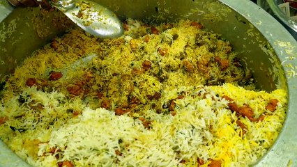 Prawn biriyani with chicken tandoori