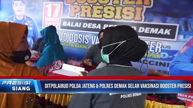 Ditpolairud Polda Jateng Gelar Program Vaksinasi Booster Presisi di SD Negeri Bedono 1