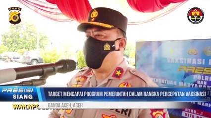 Wakapolda Aceh Tinjau Vaksinasi di Ulee Kareng