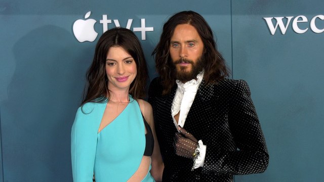 Anne Hathaway, Jared Leto attend Apple's WeCrashed season one red carpet premiere in Los Angeles