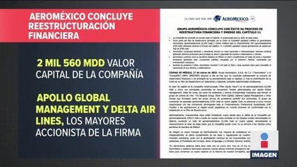 Aeroméxico concluye reestructuración financiera