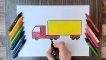 HOW TO DRAW A TRUCK, DRAW CAR,EASY DRAWING,STEP BY STEP DRAWING FOR KIDS,EASY ART,