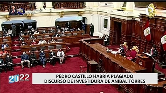 Revelan que Pedro Castillo plagió discurso que brindó en el Congreso de la República
