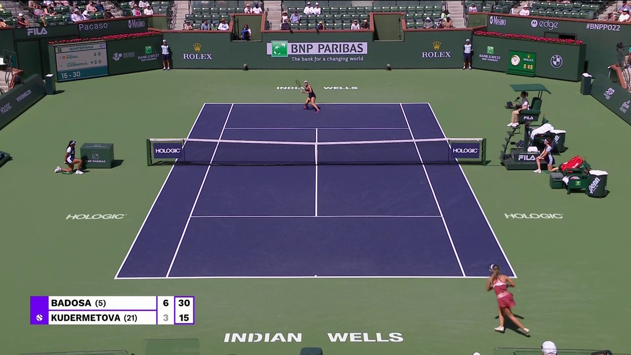 Badosa v Kudermetova | Indian Wells 22 | Match Highlights