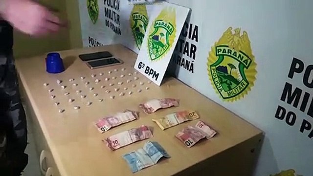 Adolescente em posse de 47 pedras de crack é apreendido no Bairro Santa Cruz