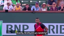 Kyrgios gets into it courtside with Ben Stiller at Indian Wells