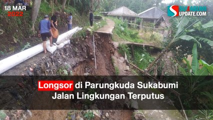 Longsor di Parungkuda Sukabumi, Jalan Lingkungan Terputus