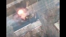 Rus tankının vurulma anı saniye saniye kamerada