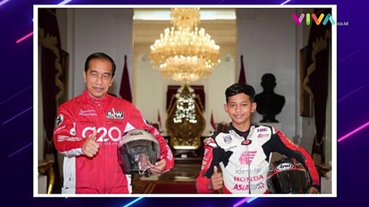 Aksi Veda Pembalap Cilik di Sirkuit Mandalika