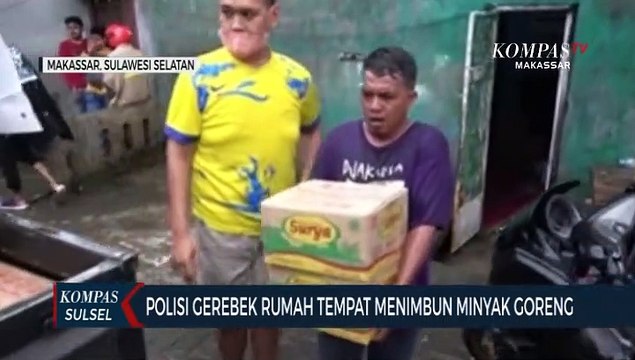 Polisi Grebek Rumah Penimbun Ribuan Liter Minyak Goreng Kemasan Di Makassar