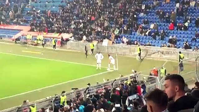 Le but de Rongier vu des tribunes FC Bâle - OM