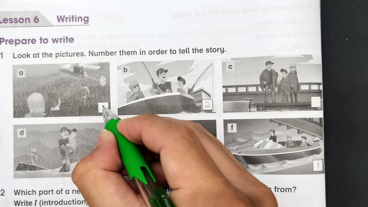 Year 6 Academy Stars Workbook Answer Page 14Unit 1 It's an emergency!Lesson 6 Writing