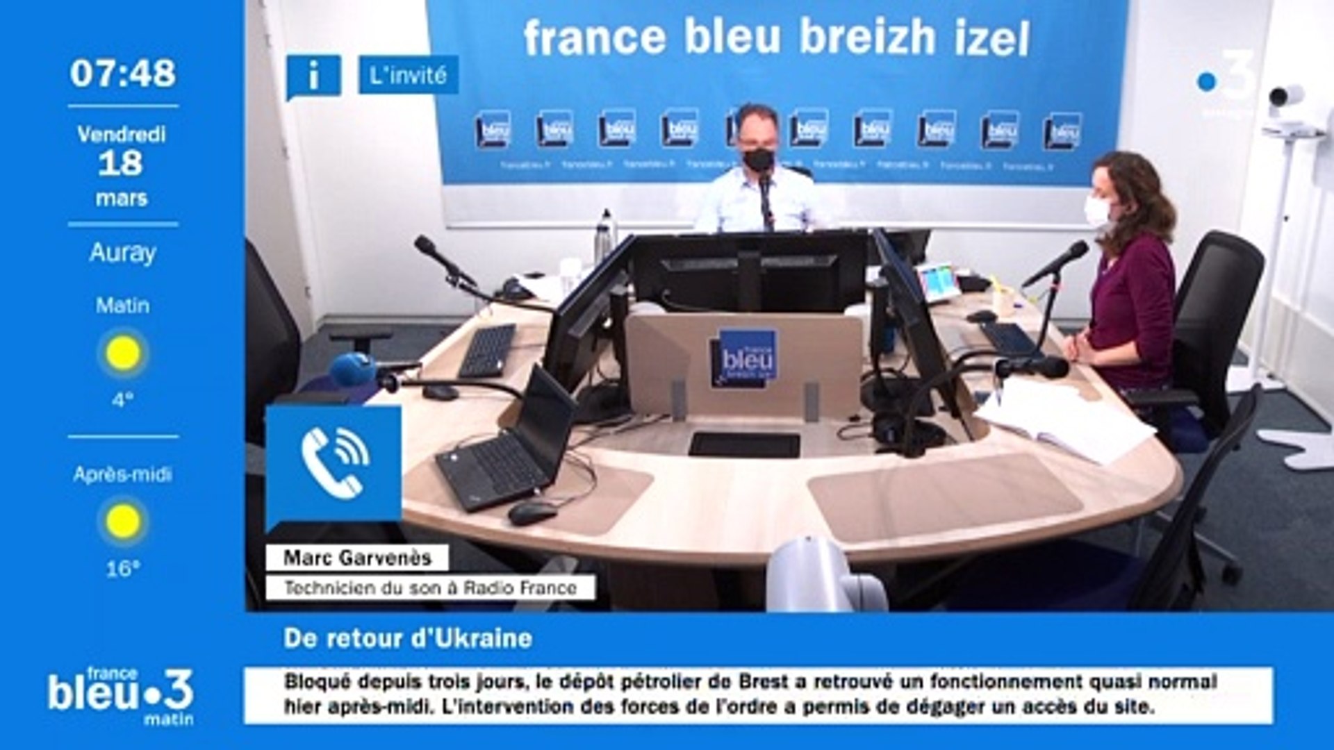 Marc Garvenes, technicien du son à Radio France, revient d'Ukraine - Vidéo  Dailymotion