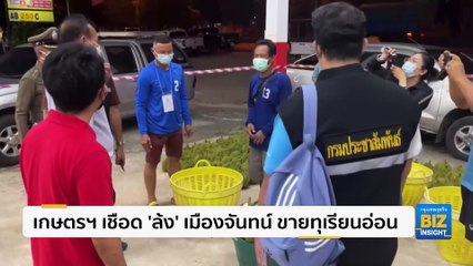 เกษตรฯ เชือด ‘ล้ง’ เมืองจันทน์ ขายทุเรียนอ่อน