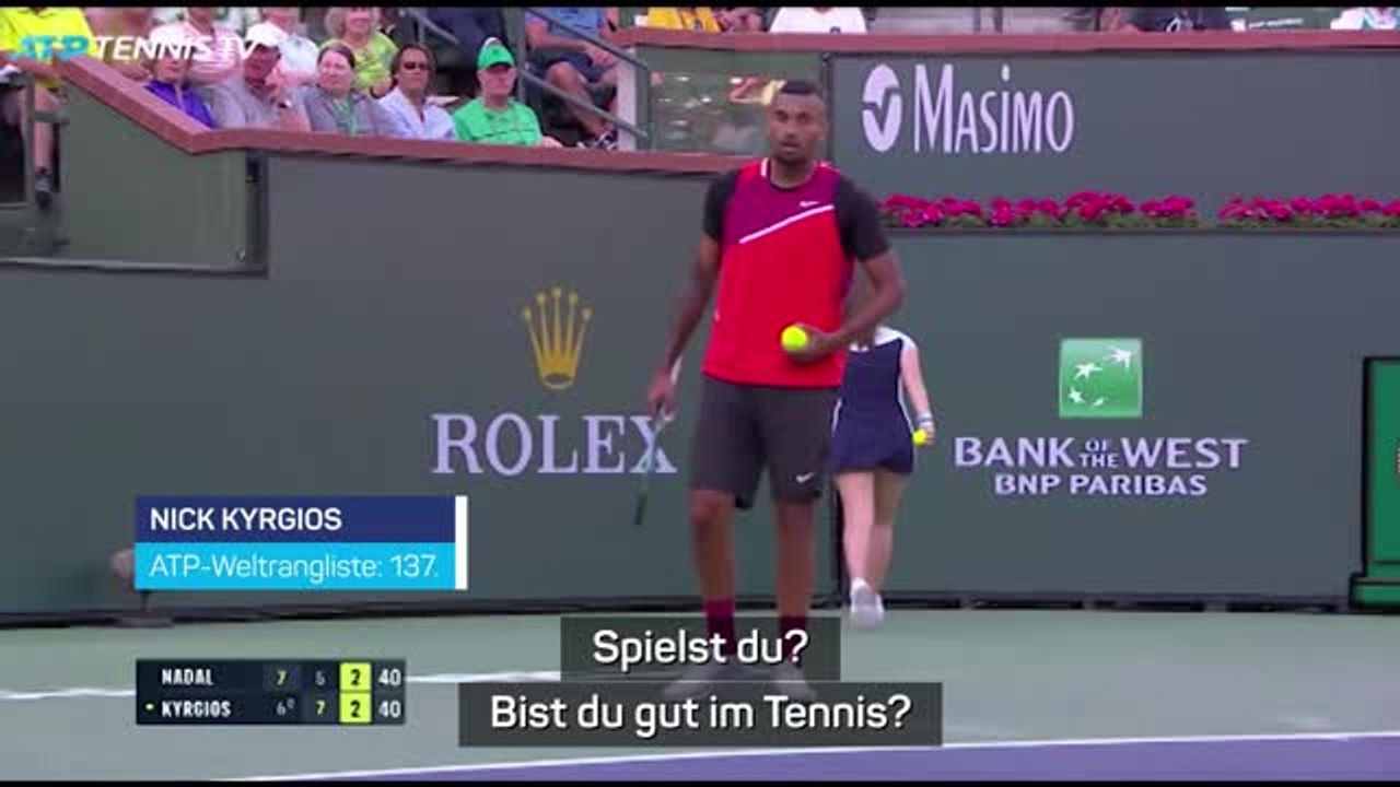 Kyrgios schnauzt Ben Stiller an: 'Spielst du?'