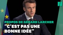 Macron se paie Larcher: 