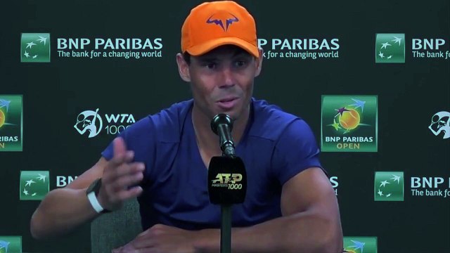 ATP - Indian Wells 2022 - Rafael Nadal : People may think we hate each other with Nick Kyrgios because of what happened in the past, but that's not at all true.