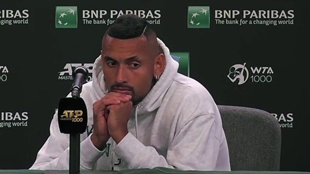 ATP - Indian Wells 2022 - Nick Kyrgios came close to an accident then apologized : What do you want me to say, it was an accident