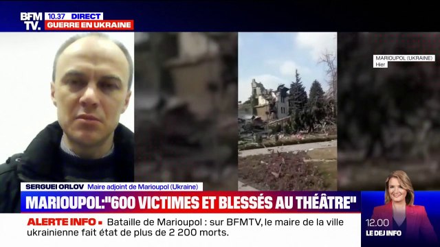 Serguei Orlov, maire adjoint de Marioupol: Cela fait 15 jours que la ville est assiégée, les civils ne pourront pas supporter la situation longtemps