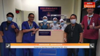 #COVID19: Jurutera hasilkan 'perisai' kepada petugas barisan hadapan