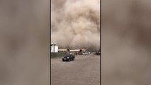 Impresionantes imágenes del impacto de una tormenta de arena cerca del desierto de Atacama (Chile)