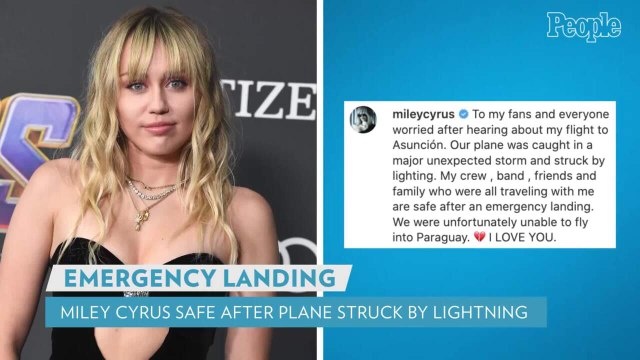 Miley Cyrus' Flight to Paraguay Makes Emergency Landing After Being 'Struck by Lightning'