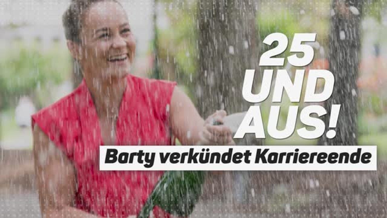 Schluss mit 25: Ashleigh Barty beendet ihre Karriere